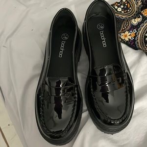 Black loafers